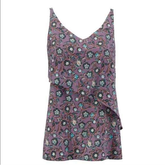 Cabi Scrollwork Floral Tank Size Small - Picture 4 of 12